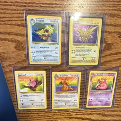 Pokemon TCG Lot 5 Cards 1999 WOTC Cards - 2 Holos Included - Image 2