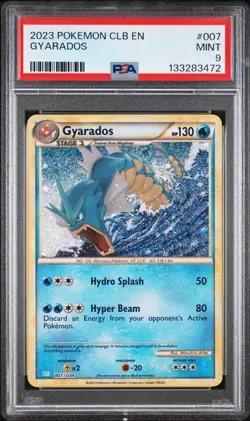 PSA 9 2023 POKEMON CLB-TRADING CARD GAME CLASSIC 007 GYARADOS - Image 1