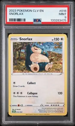 PSA 9 2023 POKEMON CLV-TRADING CARD GAME CLASSIC 016 SNORLAX - Image 1