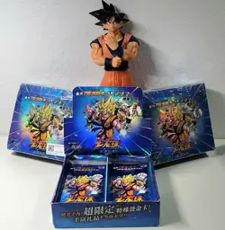 Dragon Ball Super card game Premium Blue Chrome edition Booster PACK - Image 2