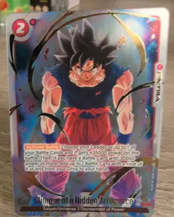 Dragon Ball Fusion World Card FB02-035 Glimpse of Hidden Arrogance Parallel Alt - Image 2