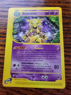 MP! - Pokemon Card Alakazam Non Holo 33/165 Rare Expedition Base Set (2002) - Image 1