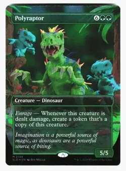 Polyraptor #2194 (Rainbow Foil) (NM) Secret Lair Play-Doh Extra Life SLD MTG - Image 1