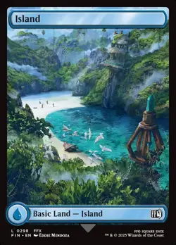 Island - Full Art - #298 - Final Fantasy - NM MTG - Image 1