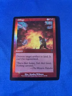 FOIL PILLAGE LP+ 7th Seventh Edition Original mtg Magic fast shipping - Image 1