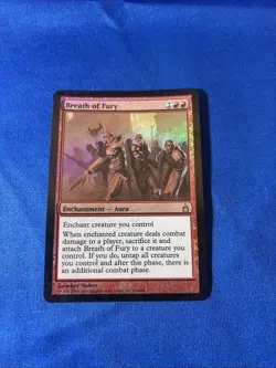 FOIL BREATH OF FURY LP- Ravnica Original mtg Magic fast shipping - Image 1