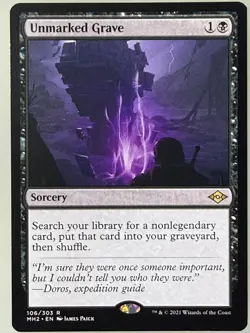 Magic the Gathering - Unmarked Grave 106 - Image 1