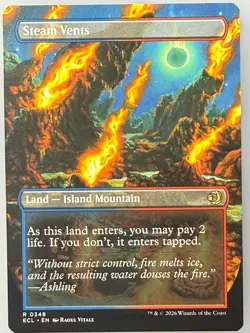 Magic the Gathering Lorwyn Eclipsed - Steam Vents Borderless 348 - Image 2