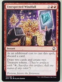 Magic the Gathering - Unexpected Windfall 164 - Image 1