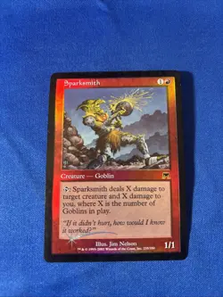 FOIL SPARKSMITH LP- Onslaught Original mtg Magic fast shipping - Image 1