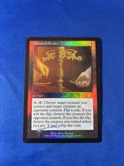 FOIL CROOKED SCALES LP- Mercadian Masques fast shipping - Image 1