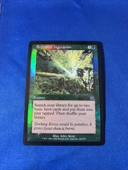 FOIL EXPLOSIVE VEGETATION LP Onslaught Original mtg Magic fast shipping - Image 1