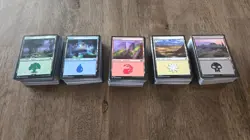 MTG Magic the Gathering Collection Lot Basic Lands 550 with 50 Foils NM #2 - Image 1