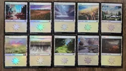 MTG Magic the Gathering Collection Lot Basic Lands 550 with 50 Foils NM #2 - Image 5