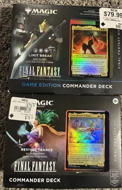 (2)FFVII Video Game Edition Limit Break Commander Deck/Revival Trance MAGIC MTG - Image 1