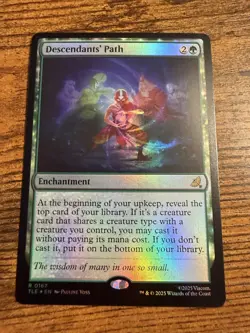 MTG Magic The Gathering Avatar FOIL Descendant's Path - Image 1