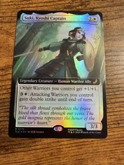 MTG Magic The Gathering Avatar FOIL Extended Art Suki Kyoshi Captain - Image 1