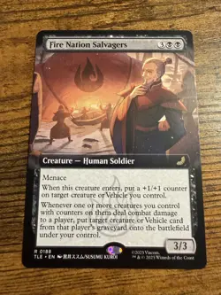 MTG Magic The Gathering Avatar Extended Art Fire Nation Salvagers - Image 1