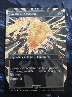 MTG Aettir and Priwen (Borderless) Final Fantasy, Regular, Rare NM - Image 1