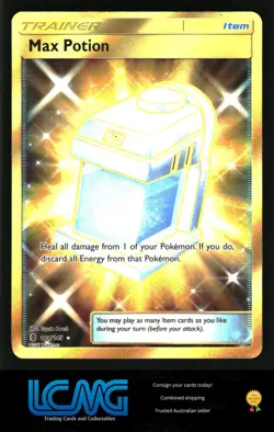 Pokemon TCG SM - Guardians Rising #164/145 Max Potion (Secret) - Image 1