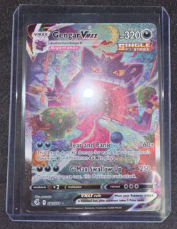 Pokemon TCG Fusion Strike Gengar VMAX Alt 271/264 Card NM-M - Image 1