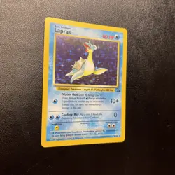 Pokemon TCG Lapras Fossil Holo Unlimited Card 10/62 - Image 2