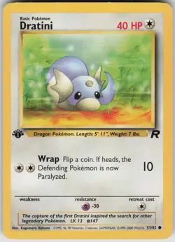 Pokemon Dratini Common Team Rocket 53/82 MP - Image 1