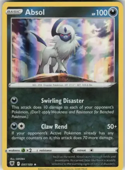 Pokemon Absol - (Cosmos Holo) Rare Miscellaneous Cards & Products 097/189 NM - Image 1