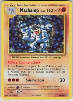 Pokemon Machamp Holo Rare XY - Evolutions 59/108 NM - Image 1