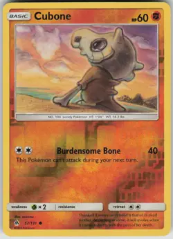 Pokemon Cubone Common SM - Forbidden Light 57/131 NM - Image 1