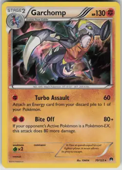 Pokemon Garchomp Holo Rare XY - BREAKpoint 70/122 NM - Image 1