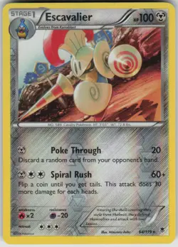 Pokemon Escavalier Rare XY - Phantom Forces 64/119 LP - Image 1