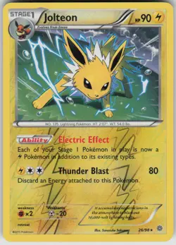 Pokemon Jolteon Holo Rare XY - Ancient Origins 26/98 MP - Image 1
