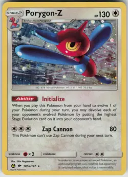 Pokemon Porygon-Z Promo Alternate Art Promos 105a/147 LP - Image 1