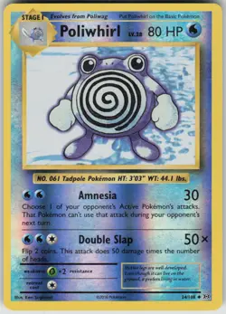 Pokemon Poliwhirl Uncommon XY - Evolutions 24/108 LP - Image 1