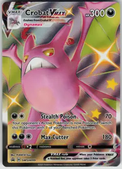Pokemon Crobat VMAX Promo SWSH: Sword & Shield Promo Cards SWSH099 NM - Image 1