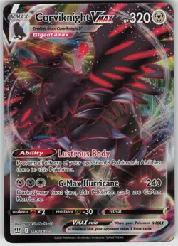 Pokemon Corviknight VMAX Ultra Rare SWSH05: Battle Styles 110/163 NM - Image 1