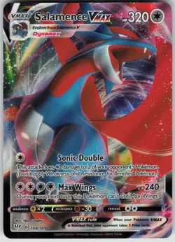 Pokemon Salamence VMAX Ultra Rare SWSH03: Darkness Ablaze 144/189 NM - Image 1