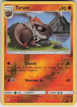 Pokemon Tyrunt Uncommon SM - Forbidden Light 68/131 NM - Image 1