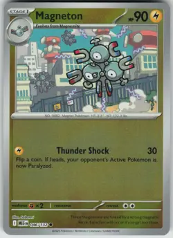 Pokemon Magneton Common ME01: Mega Evolution 046/132 NM - Image 1