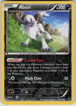 Pokemon Absol Holo Rare XY - Roaring Skies 40/108 NM - Image 1