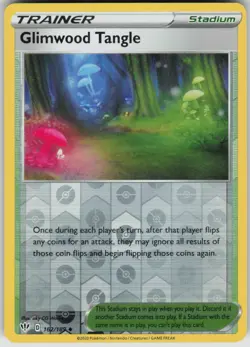 Pokemon Glimwood Tangle Uncommon SWSH03: Darkness Ablaze 162/189 NM - Image 1