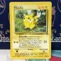 Pokemon Pikachu Jungle 60/64 Regular Unlimited Common French Red Cheeks NM/MT - Image 1