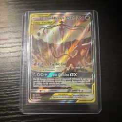 Espeon & Deoxys GX SM240 Black Star Promo – Near Mint – Pokemon Tag Team Card - Image 1