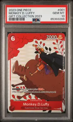 2023 One Piece Monkey D Luffy Gift Collection 2023 #001 PSA 10 GEM MINT - Image 1