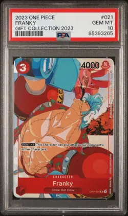 2023 One Piece Franky Gift Collection 2023 #021 PSA 10 GEM MINT - Image 1