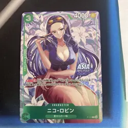 Nico Robin P-111 ASIA PROMO One Piece Mini-tin Pack Set vol.2 Japanese Rokushiro - Image 1