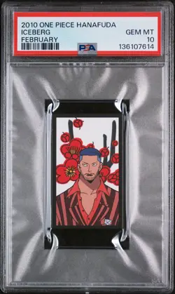 2010 ONE PIECE HANAFUDA FEBRUARY ICEBERG PSA 10 - Image 1