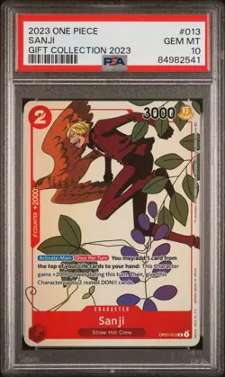 2023 One Piece Sanji Gift Collection 2023 #013 PSA 10 GEM MINT - Image 1