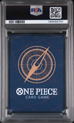 2025 ONE PIECE OP13-CARRYING ON HIS WILL 3RD ANNIVERSARY-GOLD #004 SHANKS PSA 10 - Image 2